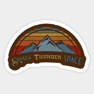 Splash Thunder Space - Conquer the Magic Kingdom Mountains Sticker